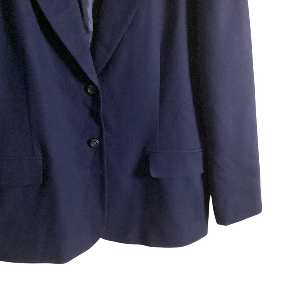 Pendleton Virgin Wool Navy Blue Button Down Blaze… - image 2